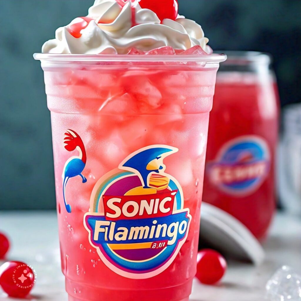 Pink Flamingo Drink at Sonic Drive-In - Vibrant Pink Sonic Secret Menu Beverage